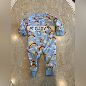 Smocked rainbow 🌈 baby romper